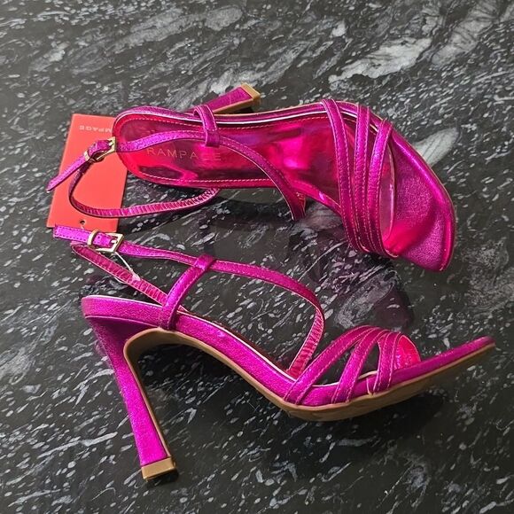 BRAND NEW RAMPAGE WOMEN'S STRAPPY HEELED OPEN TOESANDAL R3 - Picture 13 of 16